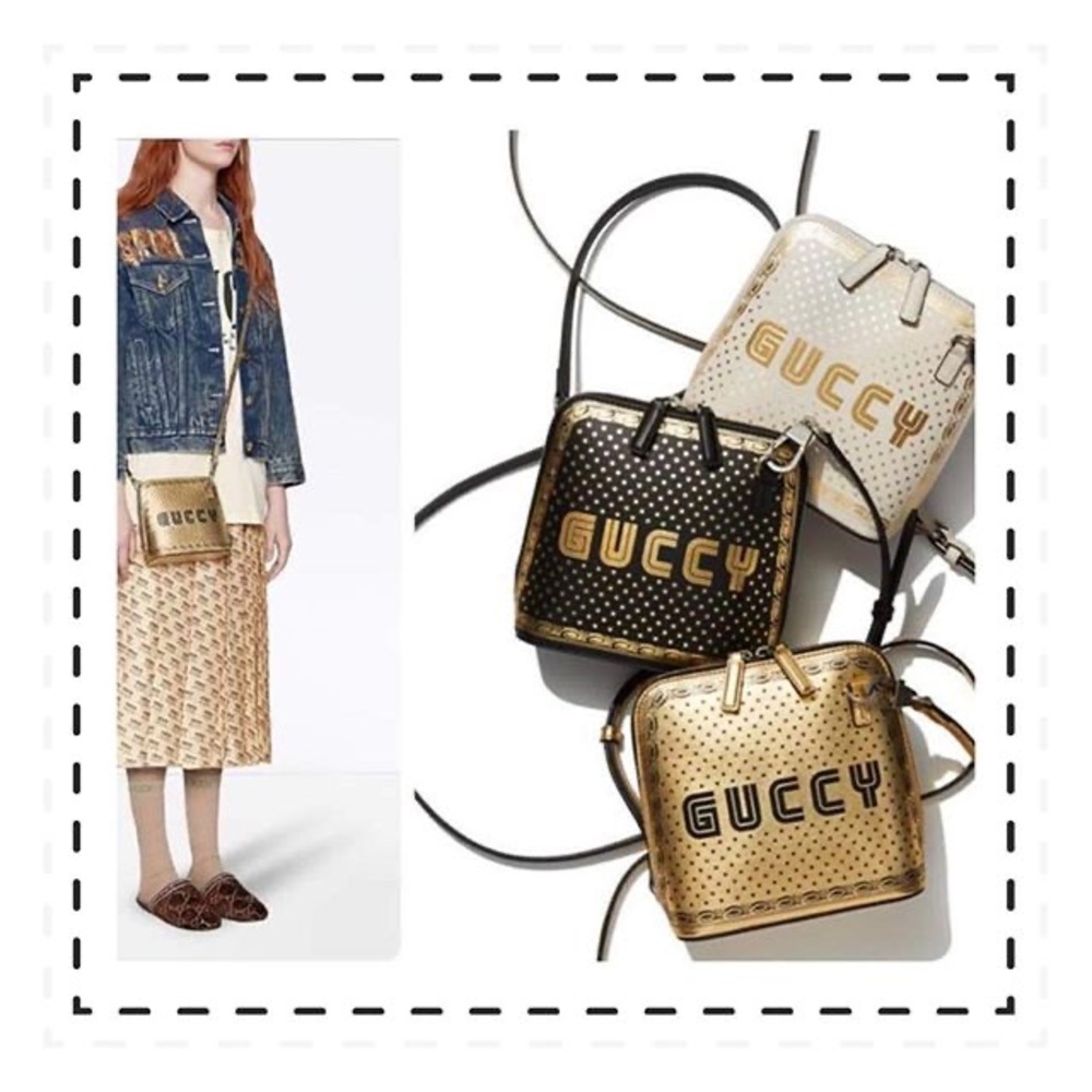 SOLD Gucci GUCCY Sega Script Dome Crossbody - Picture 2 of 16